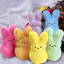 XSDF 1 pezzo di peluche coniglietto pasquale simulazione animale cuscino masticazione animale regalo interattivo (15 cm, viola)