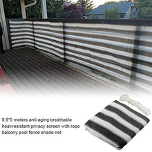 Recinzione Copertura per Balcone Protezione della Privacy Schermo Copertura della Piattaforma della Piscina per Protezione Solare Blu/Nero | 2 Colori Disponibili - Cover Protettiva per Schermo