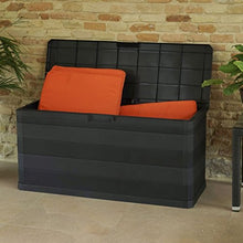 Tidyard Baule da Giardino Piccolo, Cassetta Multiuso Impermeabile, Bauli e Contenitori da Giardino 280 L Nero