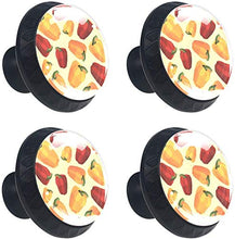 Pepe colorato poligonale Pomelli per Porta Set di 4 Pomelli per Mobili Manopole per Cassetti Cucina Armadio Vetro