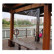 LSXIAO Trasparente Telone, Balcone Cortina Antipioggia, Copertura in PVC Resistente, Completamente Impermeabile Orlo in Corda di Nylon con Occhiello per Terrazze, Mobili da Giardino