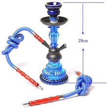 GSYH Creativo Shisha, 29CM Arabo Hookah Set Bar Doppia Fumo Tubo di Acqua per Il Partito Family Dining,Nero