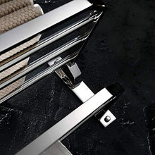 AINIYF Bagno Bagno Doccia mensola portasciugamani Bagagli a Parete Pieghevole in Acciaio Inossidabile 304 2 Tiers Doppio Stelo Punch Installazione Hanging, 3 Formati (Dimensioni: 495x237x170mm)