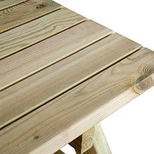 VERDELOOK PIC Nic, Tavolo con panche in Legno impregnato 180x120x70 cm