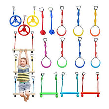 malyituk Corso di Arrampicata per Ragazzi, Corso di Arrampicata per Bambini, Kit Ninja Ring Rope Rope Ladder Climbing Cargo Network Ninjas Soldier Training Equipment Adulti e Bambini