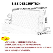 HDGZ Fodera Testata Letto Copertura Testata Letto Matrimoniale Singolo Imbottito Elastica Vello Protezione Copritestata Testata Cover Lavabile per Decorazione Camera