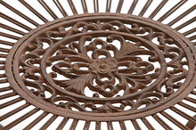CLP Tavolino Rotondo da Giardino Nostalgico in Ferro Sheela I Tavolo Tondo Balcone Romantico Ø 76 CM Alt 69 CM, Colore:Bianco Crema