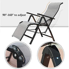 Zero Gravity Lounge Sedia Reclinabile Regolabile per Spiaggia da Esterno Piscina Piscina Pranzo Pranzo Sedia Lazy Sedia Camping Chair