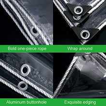 SOME Telone Impermeabile Trasparente, 0.55mm di Spessore Telo Antipioggia in PVC, Tenda Trasparente Pieghevole, per Patio Esterno, Gazebo e Giardino