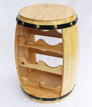 DanDiBo Scaffale-Vini Botte-Vini Botte in Legno Alt.42cm Nr.1511 Porta-Bottiglie Scaffale verniciatura Naturale