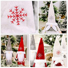 Amosfun 4 Pezzi di Vino di Natale Copre Sacchetti Regalo di Vino Gnomo Svedese Accessori da Tavola di Natale per Festa di Carnevale di Natale (Colore Misto)