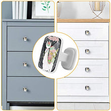 Set di 4 maniglie rotonde per armadio da cucina, credenza, cassettiera, cassettiera, con viti, per cucina, comò, armadietto, bagno, armadio, carino, alpaca per trasportare regali di Natale