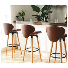 LF- Bar Stool Bar Stool Moda Creativa Bar Chair Casa Schienale Alto Seggiovia Bar Stool Rotante ad Alta Sgabello Sgabello Colazione Ristorante Ascensore Sgabello semplicità (Color : Brown)