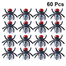 TOYANDONA 60Pcs Mosche False Giocattoli di Plastica Fly Scherzo Mosche Scherzo Giocattoli per Bomboniere Bomboniere (Nero)