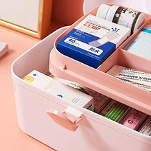 Xaviera - Armadietto per medicinali portatile, grande capacità, multistrato, per uso domestico, scatola medicina (piccola), colore: Bianco