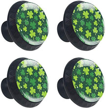 Clover Leaf Pomelli per Porta Set di 4 Pomelli per Mobili Manopole per Cassetti Cucina Armadio Vetro