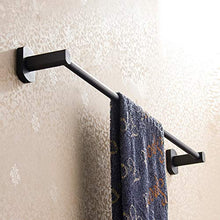 TP&DD Unipolari Nero Portasciugamani,Tutto Il Rame Punch-Free Universal Porta Asciugamani,per Bagno Bagno Ciondolo Cucina-N 85cm(33inch)