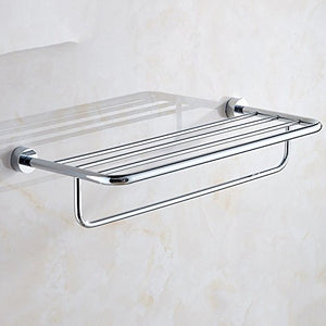 KaO0YaN-Towelrack Portasciugamani in Rame Bagno con WC Bagno con Doppio portasciugamani portasciugamani Rack 60cm Asciugamano Appeso