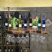 YWYW Portabicchieri da Vino Rosso Portabottiglie da Bar KTV a Testa in Giù Portabottiglie da Vino da Appendere Creativo (Dimensioni: 60 * 23 cm)