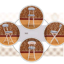 JCXOZ-Sedia Pieghevole Household Sedia Pieghevole, Sedia Esterna Portatile Pieghevole casa Rotonda Sgabello Back Office Sedia Pieghevole