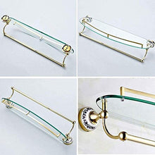GDFEH Scaffale in Vetro Acciaio Inox Acciaio Inossidabile Specchio Anteriore Cornice Anteriore in Vetro Posaggio in Vetro Scaffale da Bagno Scaffale da Bagno Bagno Bagno Bagno
