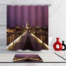 LIYAN Combinazione Bagno. Immagini Chiare E Colori Vivaci Rendono Il Tuo Bagno Pieno di Vita. Accessori da Bagno. Una Città Vivace di Notte.