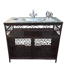 Consolle mobile bagno stile Marocco