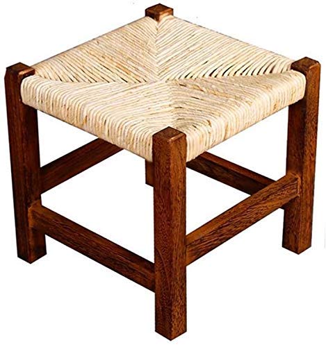 Lovely Sgabello quadrato Sgabello Carbonizzato Simple Tessitura Sgabello Sgabello Poggiapiedi Sostituzione Panca da banco Panca da banco Sgabello Itinerario Basso Sgabelli Sgabelli per cucina