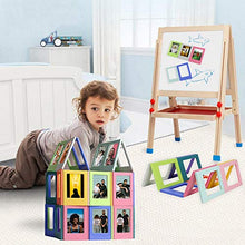 Portafoto - Portafoto magnetico Frigo Mini Portafoto 3 pollici Magnete per frigorifero(Rosa)