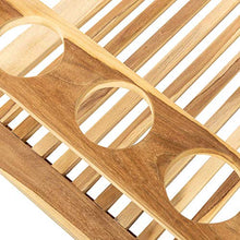 PrimeMatik - Carrello portavivande da Esterno 100 x 81 x 58 cm in Legno di Teak Certificato