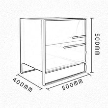 LVZAIXI Comodino Semplice Moderno Ins Post Moderno in Acciaio Inox Luce Vernice Camera da Letto Piccolo Lato armadietto Comodino (Colore : Nero)