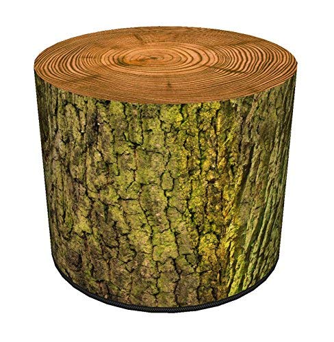 Bertoni Pouf da giardino per sedersi a sbuffo Pouf rotondo ottomano mobili da giardino (MOSS)