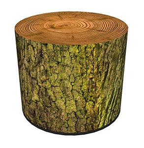 Bertoni Pouf da giardino per sedersi a sbuffo Pouf rotondo ottomano mobili da giardino (MOSS)