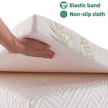 NOFFA Coprimaterasso 2 Piazze Matrimoniale, Materasso Topper Viscoelastico in Memory Foam, include Bambù Fodera Rimovibile Ultra Morbida (180x200x5cm)