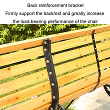 GaoF Mobili da Giardino Panchina da Giardino a 3 posti con panchina da Giardino, Seduta a doghe Resistente alle intemperie con Schienale e braccioli, panchina in Legno massello con Struttura in