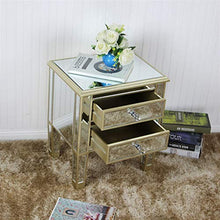 XJL Comodino Moderno Mobili Specchio Comodino Comodino Champagne-Color Comodino Cabinet Comodino con Cabina di Comodino di Divano Cabine