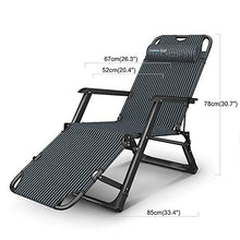 Sedie a sdraio Pieghevoli Sedia da Giardino Regolabile reclinabile per Piscina, capacità di carico Max. 200 kg (Color : LLA30TY)