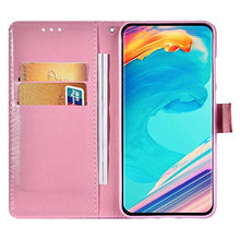 Robinsoni Custodia Compatibile con Samsung Galaxy Note 10 Cover Libretto Magnetica Cover Portafoglio Pelle PU Antiurto Cover Silicone Custodia Taccuino Cover 360 Gradi Telefono Custodia Signorile Rosa