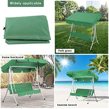Nicoone - Set di coprisedili per altalena universale, impermeabile, con copertura per altalena a 3 posti, colore: Verde