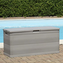 cangzhoushopping Baule da Giardino 280 L Grigio Chiaro Arredamento Arredi per Esterno Contenitori per Esterno