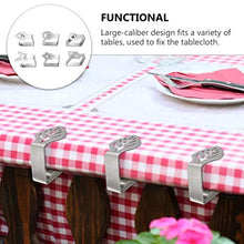 Cabilock 6 Pezzi Clip per Tovaglie Morsetti per Copritavolo in Acciaio Inox Supporti per Tovaglie da Esterno per Interni per Picnic Campeggio Pasqua Compleanno Festa di Nozze Forniture per