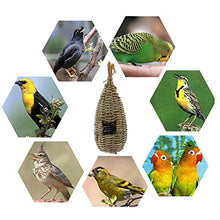 MYBOON Casetta pensile per Uccelli in Fibra Naturale Finch Nido d'uccello Capanna per Esterni Riparo per Amaca a Scomparsa Nido