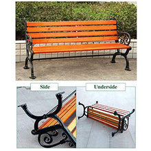 outdoor product Panca da Giardino con Panca da Giardino,Panca da Giardino per Giardino A 3 Posti,Panca da Esterno con Schienale E Braccioli,Seduta in Legno Massello Anticorrosivo in Ghisa