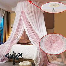 SXFYHXY Rotondo Principessa Baldacchino per Letto Tenda del Baldacchino del Letto - Tenda del Letto della Cupola della Maglia Trasparente a Doppio Strato
