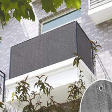 UNBER Recinzione per Balcone A Strisce Grigie Rete per Balconi Grigia Rete Antiinvecchiamento per Balcone Rete Ombreggiante per Balcone 09 5M Imaginative