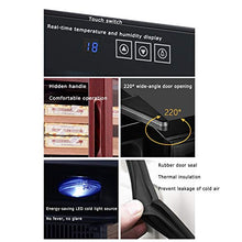 Cigar Cooler Humidor Sigaro 200 con Ripiani in Legno di Cedro Spagnolo Touch Control Display LCD Vetro Isolante Cavo a Doppio Strato
