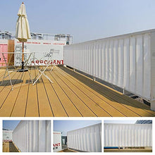 WXQIANG Bianco Rettangolo Parasole Sail Tenda con l'80% UV Blocco e passacavi, Patio Yard Pergola Ombra Net Antivento e Traspirante Protezione Solare, Isolamento Termico (Size : 1×2M)