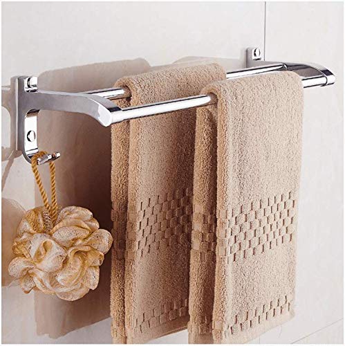 MBYW Portasciugamani Moderno Portasciugamani Elegante per Il Bagno di Moda Portasciugamani da Bagno in Acciaio Inox Rack Hardware Ciondolo portasciugamani Porta salviette Doppio palo Bagno