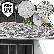 YUNSHAO Recinzione Copertura per Balcone Protezione della Privacy Schermo in Polyster Senza Viti Permeabile per Estate ed Inverno Opaco,90 x 500cm