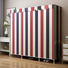 XYBB Armadio Camera da Letto Bolds Portable in Acciaio Inossidabile Rinforzo Rinforzo Enorme Casa Rack Storage Organizer Mobili per La Casa 168 * 145 * 45cm 1